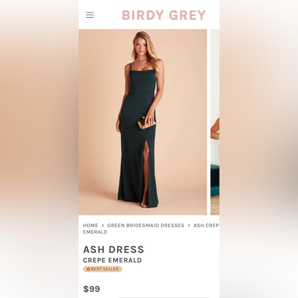 Birdy Grey - Ash Dress, Emerald Green